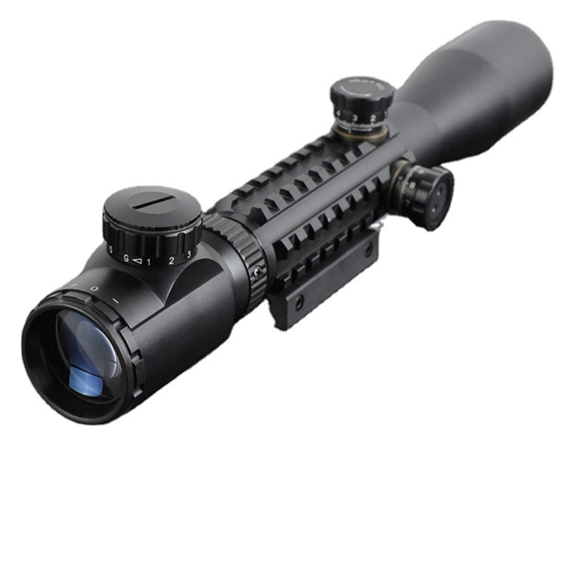 3-9x40 Verlichten Groen Red Dot Jacht Optics Sight Schieten Tactische Riflescope Airsoft Scope met Gratis 11mm of 20mm Mounts