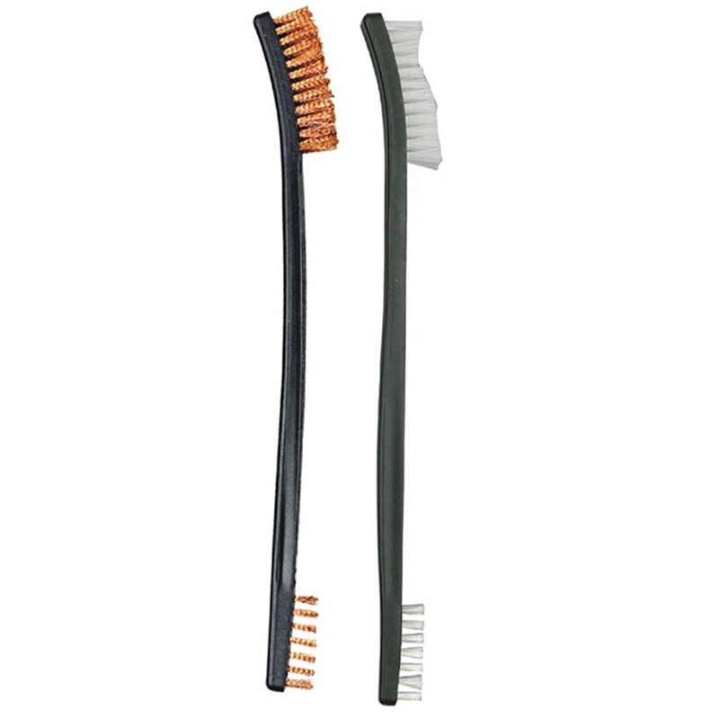 Dubbelzijdig gereedschapspistool Reinigingshandborstel Messingdraden