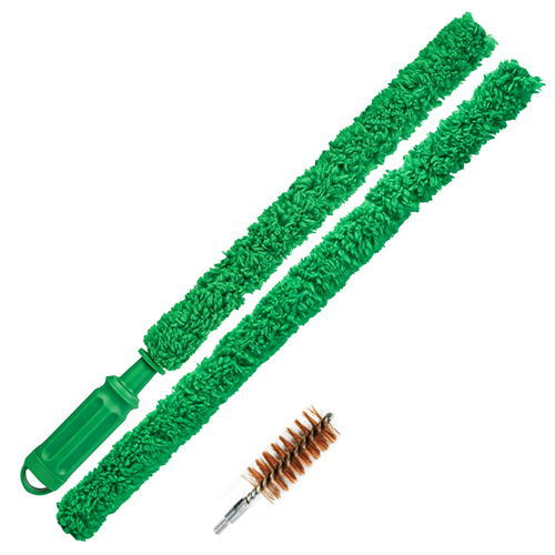 Vlokvezel (synthetische) jachtgeweerreinigingsdoekje met comfortabele handgreep. 12/16Ga, of 20Ga. Verpakking van 2 stuks, werklengte 930 mm.