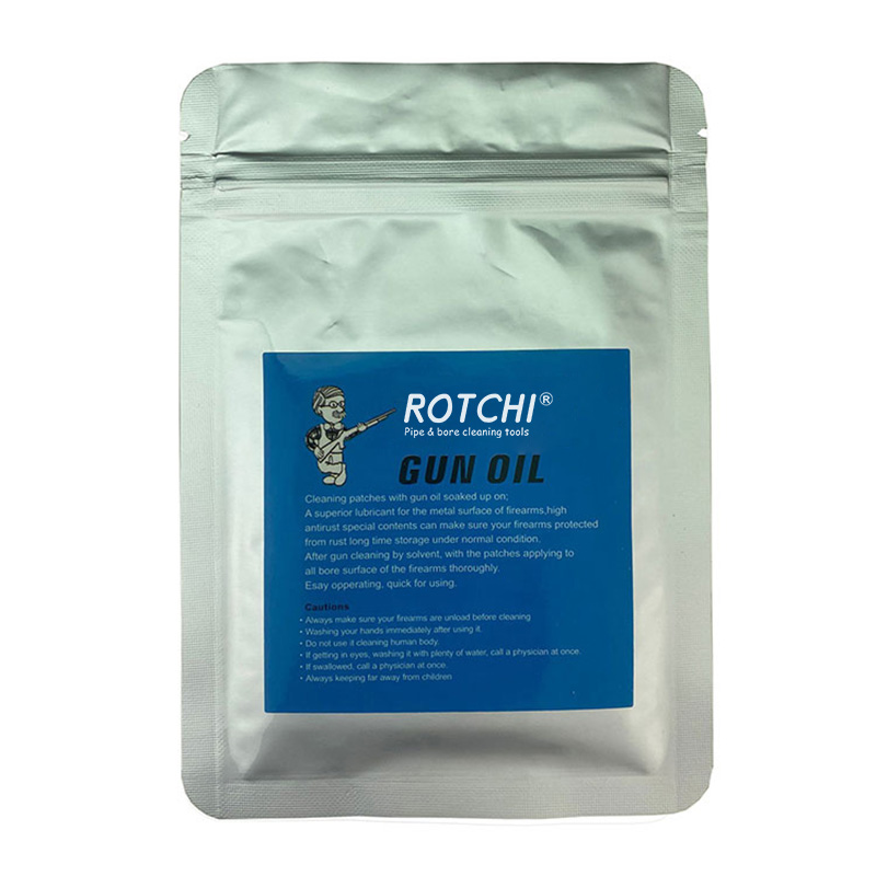Opp verpakte olie-geabsorbeerde pistoolreinigingspleisters