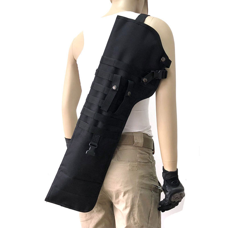 Outdoor tactische rugzak met één schouder en pistooltas
