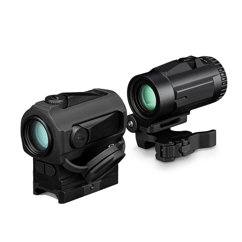 Tactische 3X Vergrootglas Scopes Optics Jacht Riflescope Bezienswaardigheden Red Dot Sight Met QD Mount Voor 20mm Geweer Rail