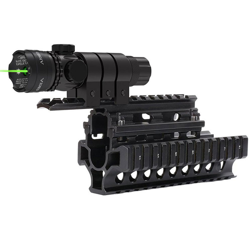 Tactische Outdoor Jacht Schieten Geweer Pistool Glock Picatinny Rail Mount Green Dot Sight laser scope Voor pistool